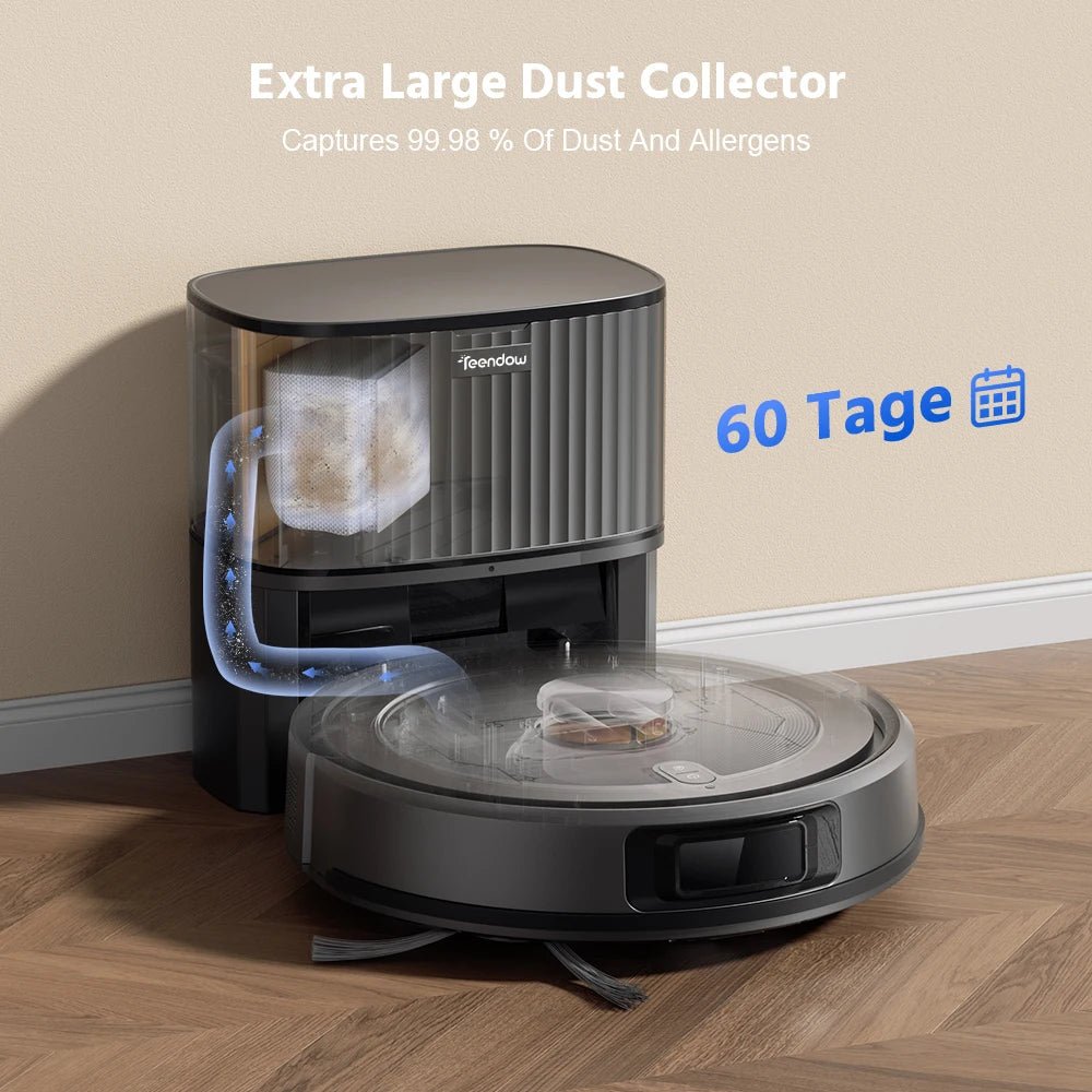Teendow 2 in 1 Smart Self Charging Electric Robot Vacuum Cleaner Mop Sweep Wet Dry Floor Auto Cleaning Robot Vacuum Cleaner