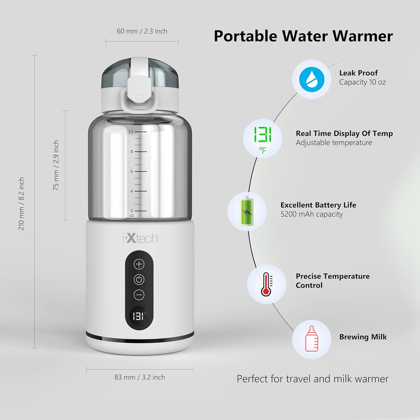 Parent Portable Water Warmer (BBY02, 10 Oz)