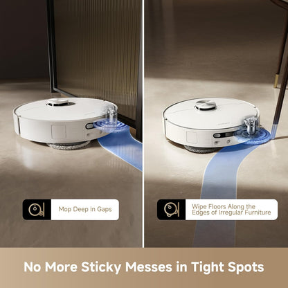 L40S Ultra AE Robot Vacuum and Mop Combo, 19,000Pa Suction, Self Emptying Dust Box, Flexible Mop & 167℉ Self Cleaning Washboard, Diverse Brush Selection, All-In-One Station, Auto Refill
