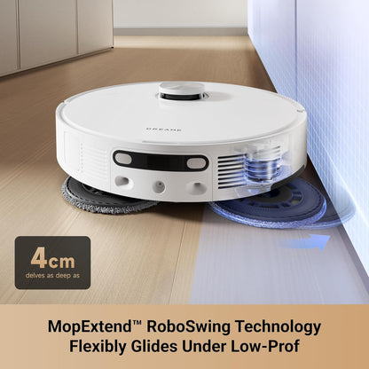 L10S Ultra Gen 2 Robot Vacuum and Mop, 10,000Pa Suction, Mopextend Tech, All-In-One Base Station, 75 Days Auto-Empty, Mop Self-Washing&Drying, Smart Obstacle Avoidance, Carpet Cleaning