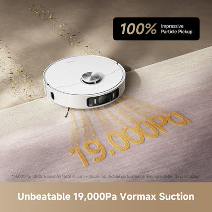 L40S Ultra AE Robot Vacuum and Mop Combo, 19,000Pa Suction, Self Emptying Dust Box, Flexible Mop & 167℉ Self Cleaning Washboard, Diverse Brush Selection, All-In-One Station, Auto Refill