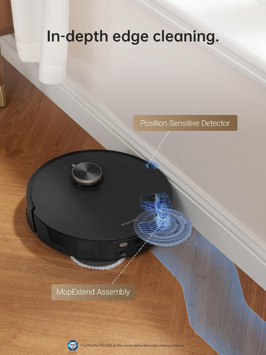 L30 Ultra Robot Vacuum, 136°F Hot Water Mop-Self-Cleaning, Mops Self-Drying, Mop-Extend, Raising, Refilling, Auto-Empty, 7,300Pa Suction, AI Action and 3D Navigation