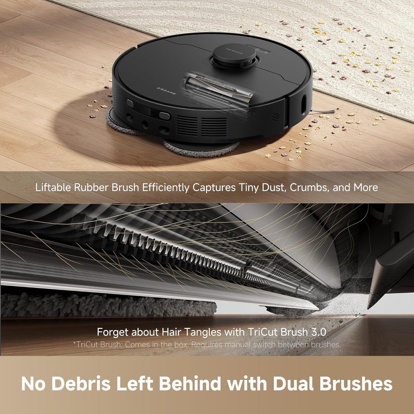L40S Ultra AE Robot Vacuum and Mop Combo, 19,000Pa Suction, Self Emptying Dust Box, Flexible Mop & 167℉ Self Cleaning Washboard, Diverse Brush Selection, All-In-One Station, Auto Refill