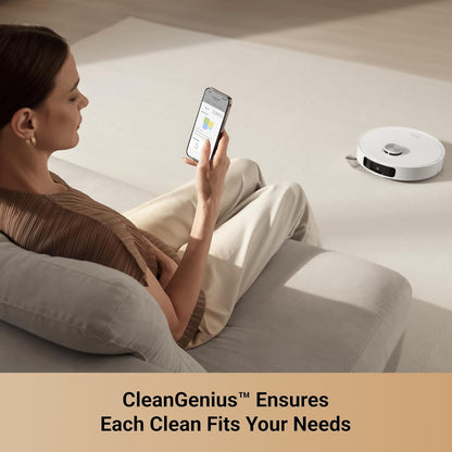 L10S Ultra Gen 2 Robot Vacuum and Mop, 10,000Pa Suction, Mopextend Tech, All-In-One Base Station, 75 Days Auto-Empty, Mop Self-Washing&Drying, Smart Obstacle Avoidance, Carpet Cleaning