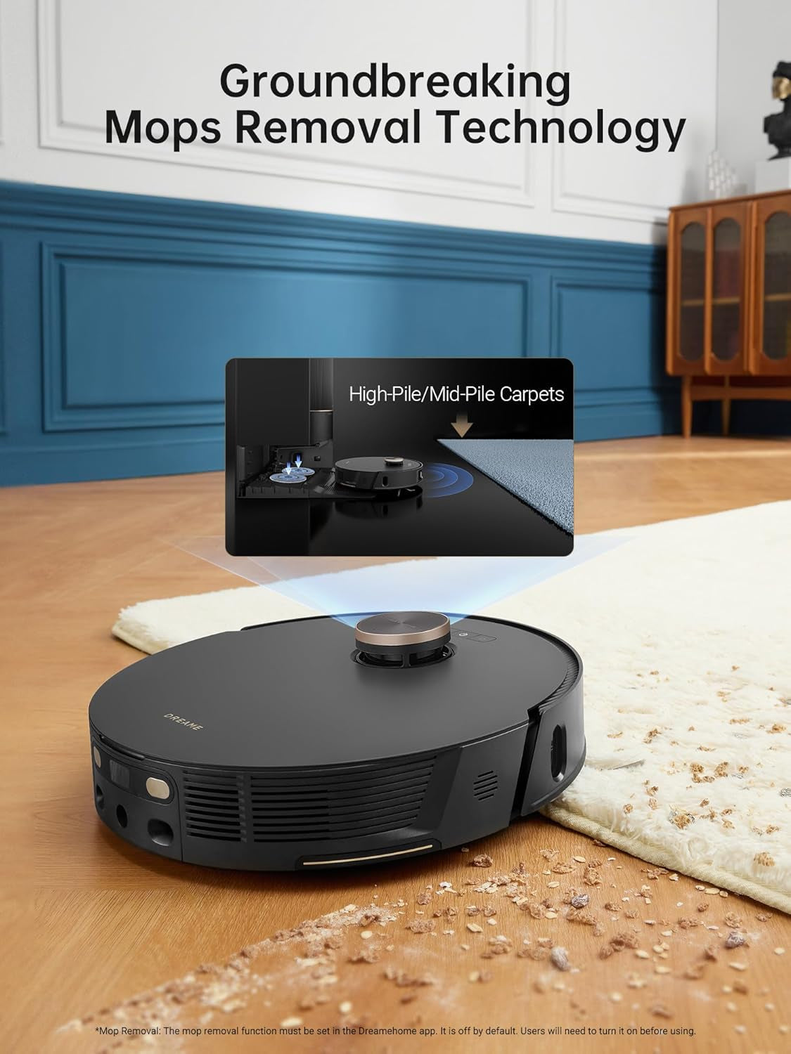 L30 Ultra Robot Vacuum, 136°F Hot Water Mop-Self-Cleaning, Mops Self-Drying, Mop-Extend, Raising, Refilling, Auto-Empty, 7,300Pa Suction, AI Action and 3D Navigation