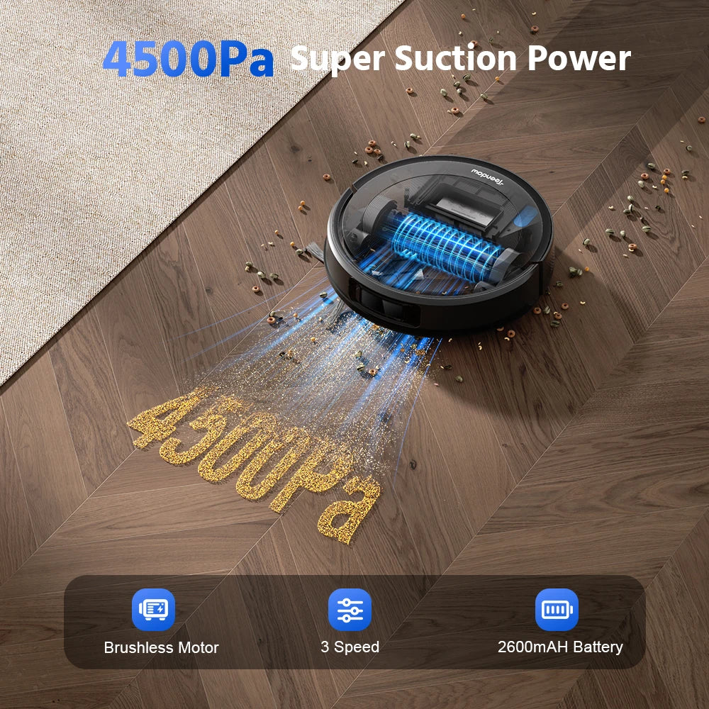 Teendow 2 in 1 Smart Self Charging Electric Robot Vacuum Cleaner Mop Sweep Wet Dry Floor Auto Cleaning Robot Vacuum Cleaner
