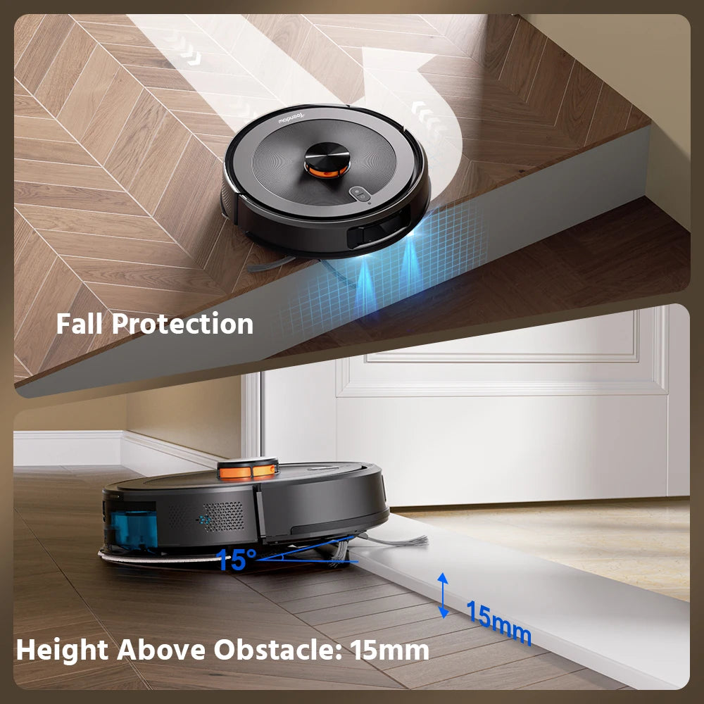 Teendow 2 in 1 Smart Self Charging Electric Robot Vacuum Cleaner Mop Sweep Wet Dry Floor Auto Cleaning Robot Vacuum Cleaner