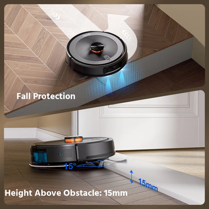Teendow 2 in 1 Smart Self Charging Electric Robot Vacuum Cleaner Mop Sweep Wet Dry Floor Auto Cleaning Robot Vacuum Cleaner