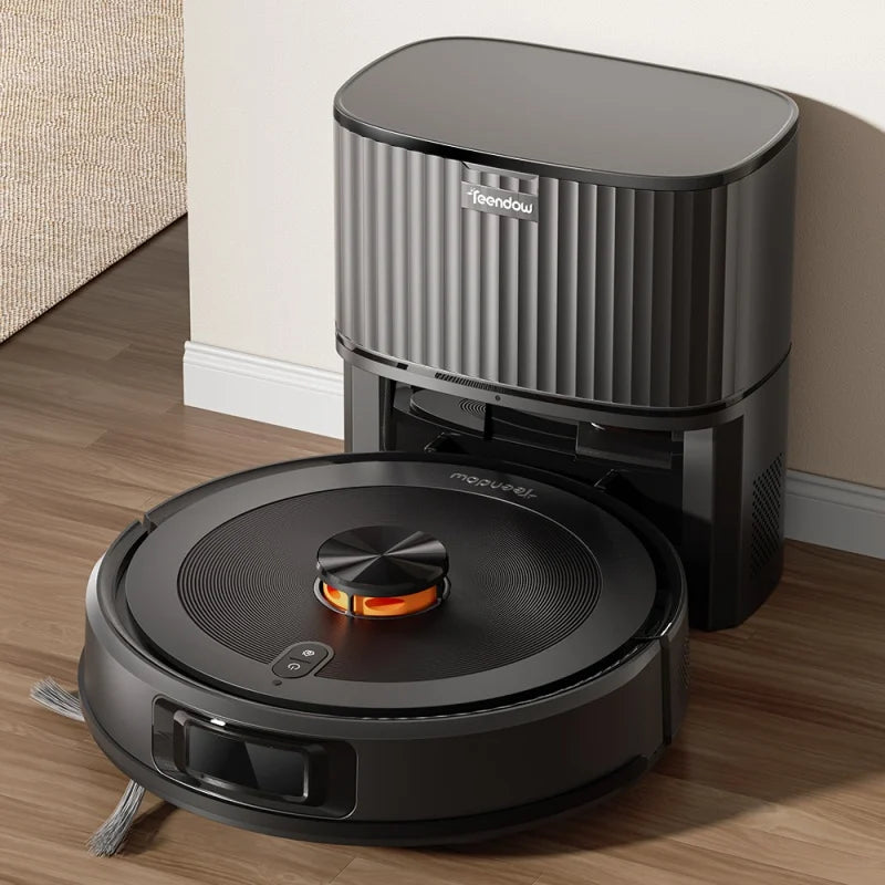 Teendow 2 in 1 Smart Self Charging Electric Robot Vacuum Cleaner Mop Sweep Wet Dry Floor Auto Cleaning Robot Vacuum Cleaner