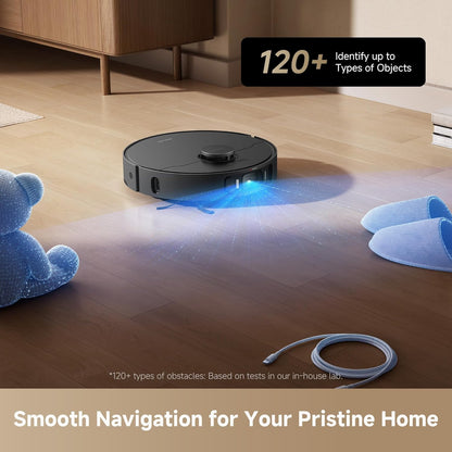 L40S Ultra AE Robot Vacuum and Mop Combo, 19,000Pa Suction, Self Emptying Dust Box, Flexible Mop & 167℉ Self Cleaning Washboard, Diverse Brush Selection, All-In-One Station, Auto Refill