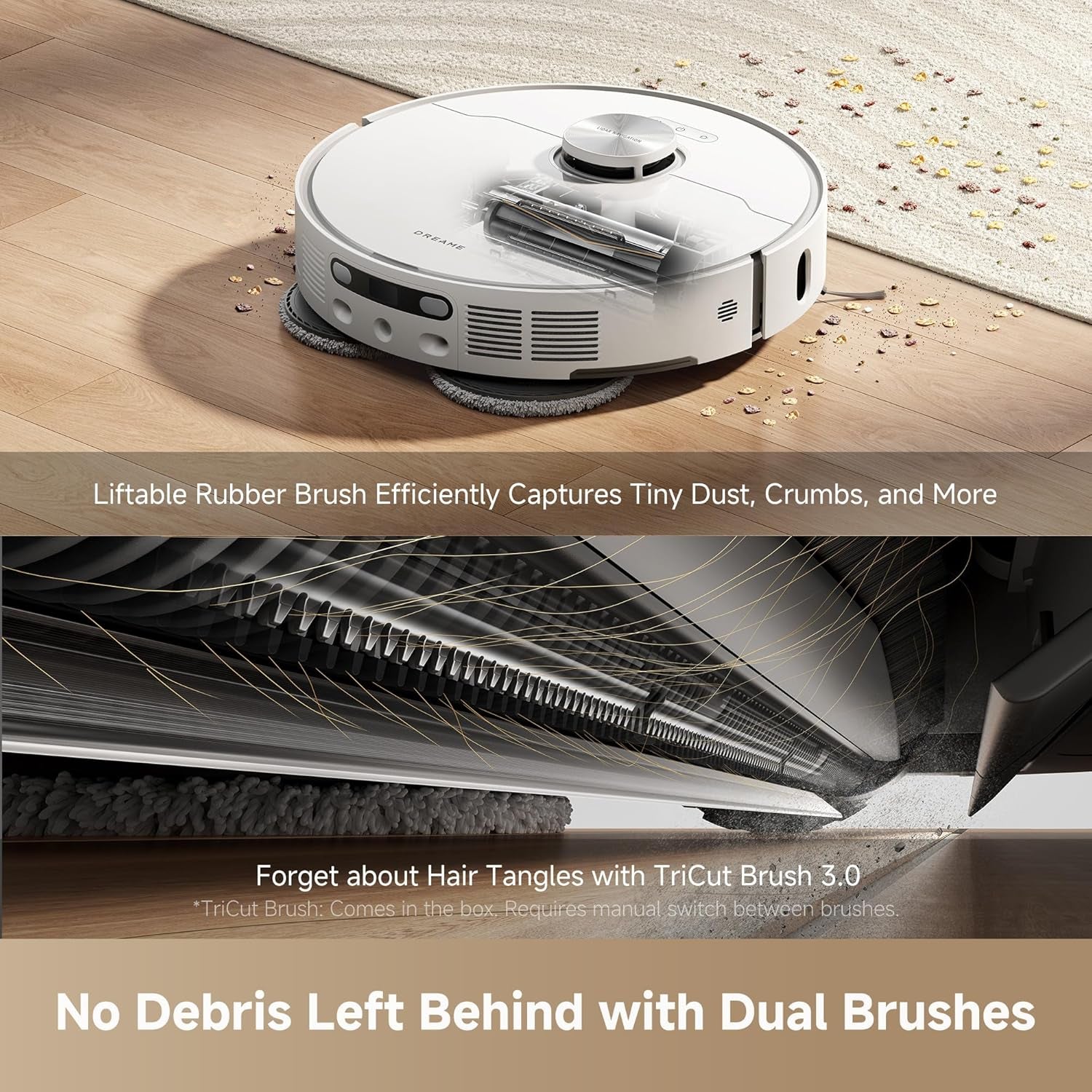 L40S Ultra AE Robot Vacuum and Mop Combo, 19,000Pa Suction, Self Emptying Dust Box, Flexible Mop & 167℉ Self Cleaning Washboard, Diverse Brush Selection, All-In-One Station, Auto Refill