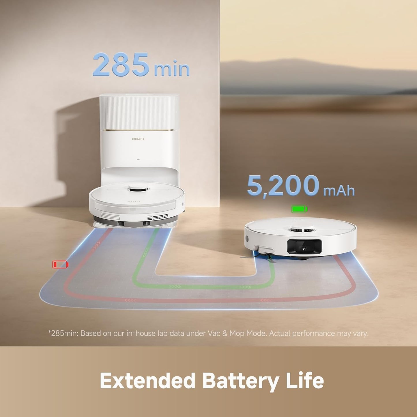 D20 Pro plus Robot Vacuum, 13,000Pa Suction, Duobrush for Pet Hair, Corner Cleaning, Self Emptying, LDS Navigation Laser Avoidance, Vacuum Mop, Hard Floors&Carpets, 5,200Mah Battery White