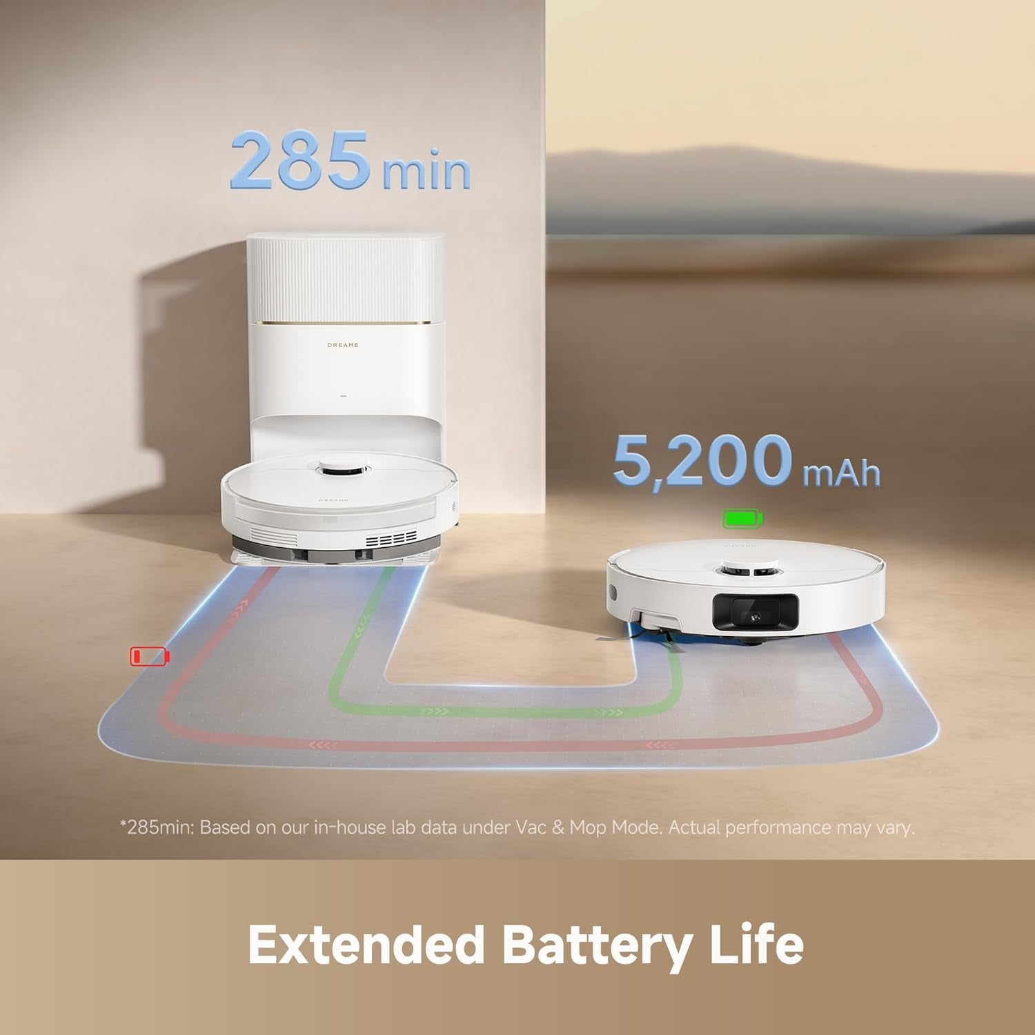 D20 Pro plus Robot Vacuum, 13,000Pa Suction, Duobrush for Pet Hair, Corner Cleaning, Self Emptying, LDS Navigation Laser Avoidance, Vacuum Mop, Hard Floors&Carpets, 5,200Mah Battery White