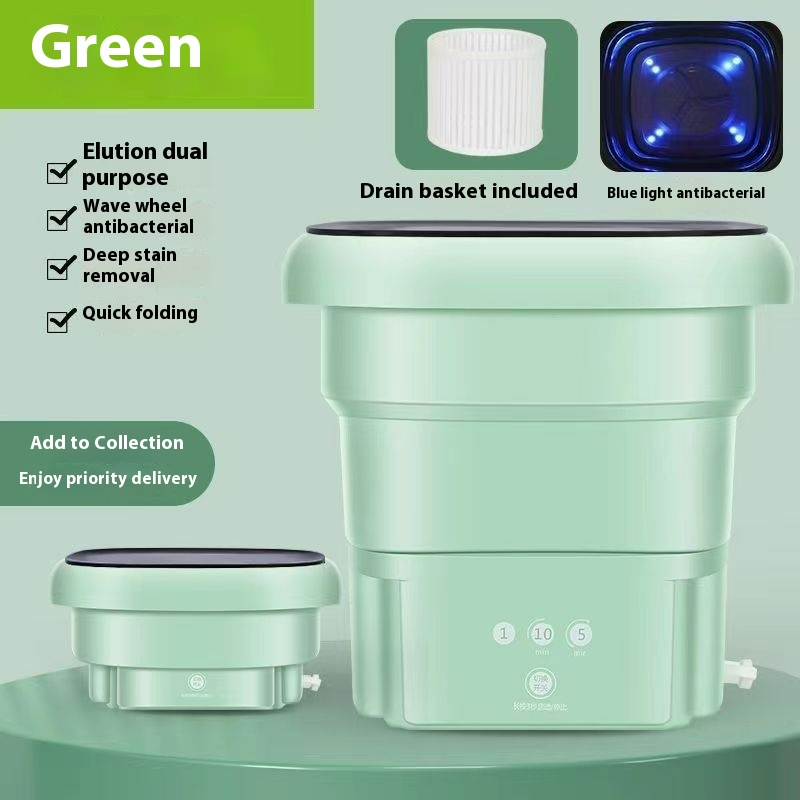 Compact Foldable Home Washing Machine