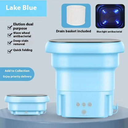 Compact Foldable Home Washing Machine