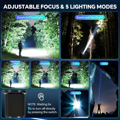 PowerBeam Rechargeable Tactical LED Flashlight